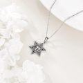 wholesale 925 Sterling Silver Camel in Star of David Pendant Necklace for Women and Men-0-5