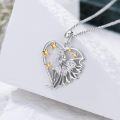 wholesale 925 Sterling Silver Heart Fairy Angel Star Charm Pendant Necklace for Women Girls' Gifts-0-2