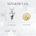 wholesale 925 Sterling Silver Tribal Arrowhead Lion Head Pendant Norse Viking Necklace-0-4
