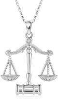 wholesale 925 Sterling Silver Scale Gavel Necklace - Lawyer Jewelry Gift for Men & Women-0-0