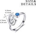 wholesale TOUPOP Christmas Gifts For Women, 925 Sterling Silver Sunflower/rose/initial G Butterfly Rings For Women, You Are My Sunshine Adjustable Ring Jewelry Gifts For Women Her Wife Birthday Gifts Ideas -0-3