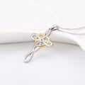 wholesale 925 Sterling Silver Celtic Knot Infinity Heart Love Pendant Necklace for Women Girls -0-4