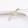 wholesale 925 Sterling Silver Celtic Knot Infinity Heart Love Pendant Necklace for Women Girls -0-4