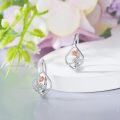 wholesale 925 Sterling Silver Scorpion Rose Gold Plated Stud Hoop Earrings for Women Girls  48mm Diameter-0-2