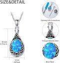 wholesale Sterling Silver Moonstone Opal Turquoise Larimar Black Onyx Cremation Jewelry for Ashes-0-7