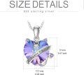 wholesale 925 Sterling Silver Cat Heart Crystal Daddy's Girl Pendant Necklace s for Girls-0-3