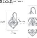 wholesale 925 Sterling Silver Celtic Knot Leverback Dangle Drop Hoop Earrings for Women Gift Ideas-0-2