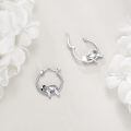wholesale 925 Sterling Silver Puppy Hoop Earrings Delightful Jewelry Gift For Women Girls-0-2