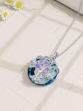 TOUPOP Sterling Silver Alexandrite Tree Of Life Necklace-0-1