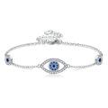 wholesale 925 Sterling Silver Evil Eye Bracelet for Women Summer Jewelry Holiday Gifts-0-0