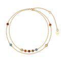 wholesale 14k Gold Bracelet With Bezel Set Multicolor Zircon Stones For Women-0-0