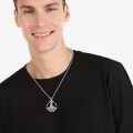 wholesale 925 Sterling Silver St Christopher Pendant With Detailed Engraving On Water Background-0-4