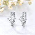 wholesale 925 Sterling Silver Star Compass Huggies Ear Cuff  for Her-0-3