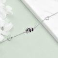 wholesale 925 Sterling Silver Cute Panda Charm Bracelet for Women Girls Gift Animal Jewelry Accessories-0-2
