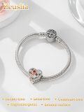 wholesale 925 Sterling Silver Rose Bead Birthstone Charm Bracelet for Mother s Day Wedding Birthday Gifts for Women-0-3