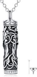 wholesale TOUPOP Tree Of Life Urn Necklaces For Ashes, Cylinder Bar Urn Necklace Sterling Silver Sister Tree Keepsake Necklace For Ashes Memorial Cremation Jewelry For Ashes Gifts For Women Sister Friend -0-0