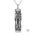 TOUPOP Sterling Silver Tree Of Life Urn Necklace For Ashes Memorial Jewelry-0-0