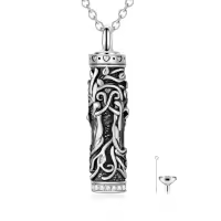 TOUPOP Sterling Silver Tree Of Life Urn Necklace For Ashes Memorial Jewelry-undefined
