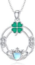 wholesale 925 Sterling Silver Claddagh Clover Heart Celtic Knot Pendant Irish Jewelry-0-0