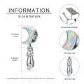 wholesale 925 Sterling Silver Opal Crescent Moon Cat Dangle Charm For Bracelet-0-3