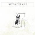 wholesale 925 Sterling Silver Black and White Cubic Zirconia Dog Pendant Necklace for Women-0-3