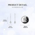 wholesale 925 Sterling Silver Tennis Racket Drop Dangle Earrings for Women Sports Lover -0-2