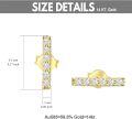 wholesale 14K White Gold Round Cut Natural Diamond Bar Stud Earrings 2ctw-0-7