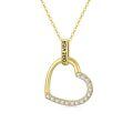 TOUPOP 14K Gold Heart Pendant Necklace, Birthday Mother's Day Gifts For Women-0-0