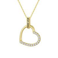 TOUPOP 14K Gold Heart Pendant Necklace, Birthday Mother's Day Gifts For Women-undefined
