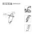 TOUPOP Sterling Silver Infinity Cross Celtic Knot Ring Irish Christian Jewelry-0-1