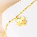 wholesale 14K Gold Four-Leaf Clover Charm Anklet for Women Girls s-0-3