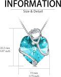 wholesale TOUPOP Gifts For Nurse Birthstone Stethoscope Necklace 925 Sterling Silver Heart Crystal Nursing Themed Jewelry Nurses Day Christmas Gifts For Women Doctor Medical Student -0-5