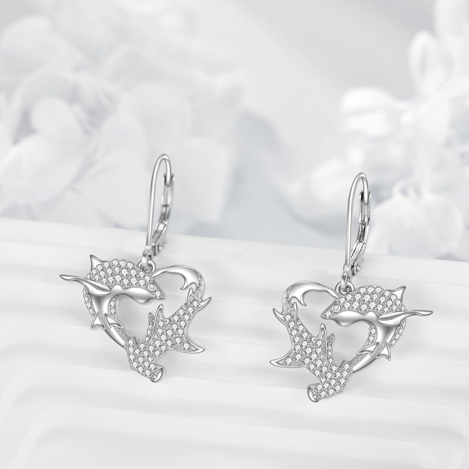 wholesale 925 Sterling Silver Turtle Moonstone Teardrop Earring Set Sea Life s for Her-0-3