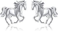 wholesale 925 Sterling Silver Horse Stud Earrings Animal s for Women-Horse Earrings