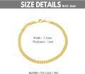 wholesale 18K Gold Classic Minimalist Italian Link Chain Bracelet, Multi-Row Arrow Design, Hypoallergenic Nickel-Free, Elegant Gift for Women-0-4