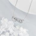 wholesale 925 Sterling Silver Infinity Cat Pendant Necklace s for Women and Girls-0-4