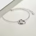 TOUPOP Sterling Silver Always My Sister Forever My Friend Bracelet-0-4