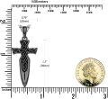 wholesale  Metal Cross Viking Gungnir Necklace Odin's Spear Pendant Amulet -0-4