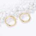 wholesale 14K Gold Round Hoop Earrings for Women - Shiny Polished Lightweight 12-50mm-0-1