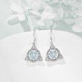 wholesale 925 Sterling Silver Celtic Knot Earrings Viking Jewelry for Women Protection Good Luck Triskele Amulet-0-2