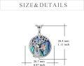 wholesale 925 Sterling Silver Tree of Life Couple Swing Pendant Necklace for Parents and Couples-0-3