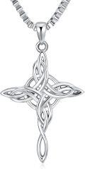 wholesale 925 Sterling Silver Celtic Knot Star Pendant Necklaces for Men & Women-0-0