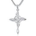 wholesale 925 Sterling Silver Celtic Knot Star Pendant Necklaces for Men & Women-0-0