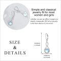 wholesale 925 Sterling Silver Infinity Moonstone Drop Earrings with Leverbacks-0-4