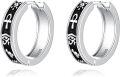 wholesale 925 Sterling Silver Ankh Symbol Huggie Hoop Earrings Norse Viking s for Her Him-0-0