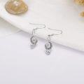 wholesale 925 Sterling Silver Treble Clef Music Note Drop Earrings Hypoallergenic Gift for Her-0-2