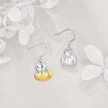 wholesale 925 Sterling Silver Halloween Ghost Cat Pumpkin Dangle Earrings for Women Girls Gifts-0-3