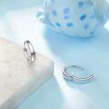 wholesale 925 Sterling Silver Hypoallergenic Small Round Hoop Earrings for Women (13mm)-0-4