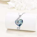 TOUPOP Sterling Silver Crystal Musical Note Necklace-0-4