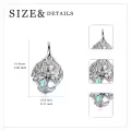 TOUPOP Sterling Silver Moonstone Infinity Dangle Earrings-0-5